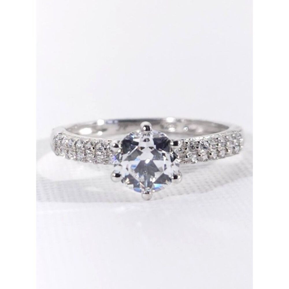 Simulated Diamond Ring Swarovski Gemstones™ 1.75 Carats Size 8